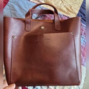 Portland Leather Brown Mini Crossbody